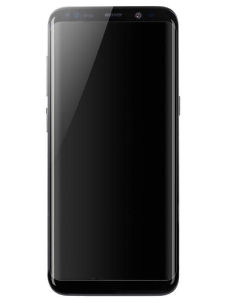 Samsung smartphone with completely black screen, unresponsive due to display malfunction