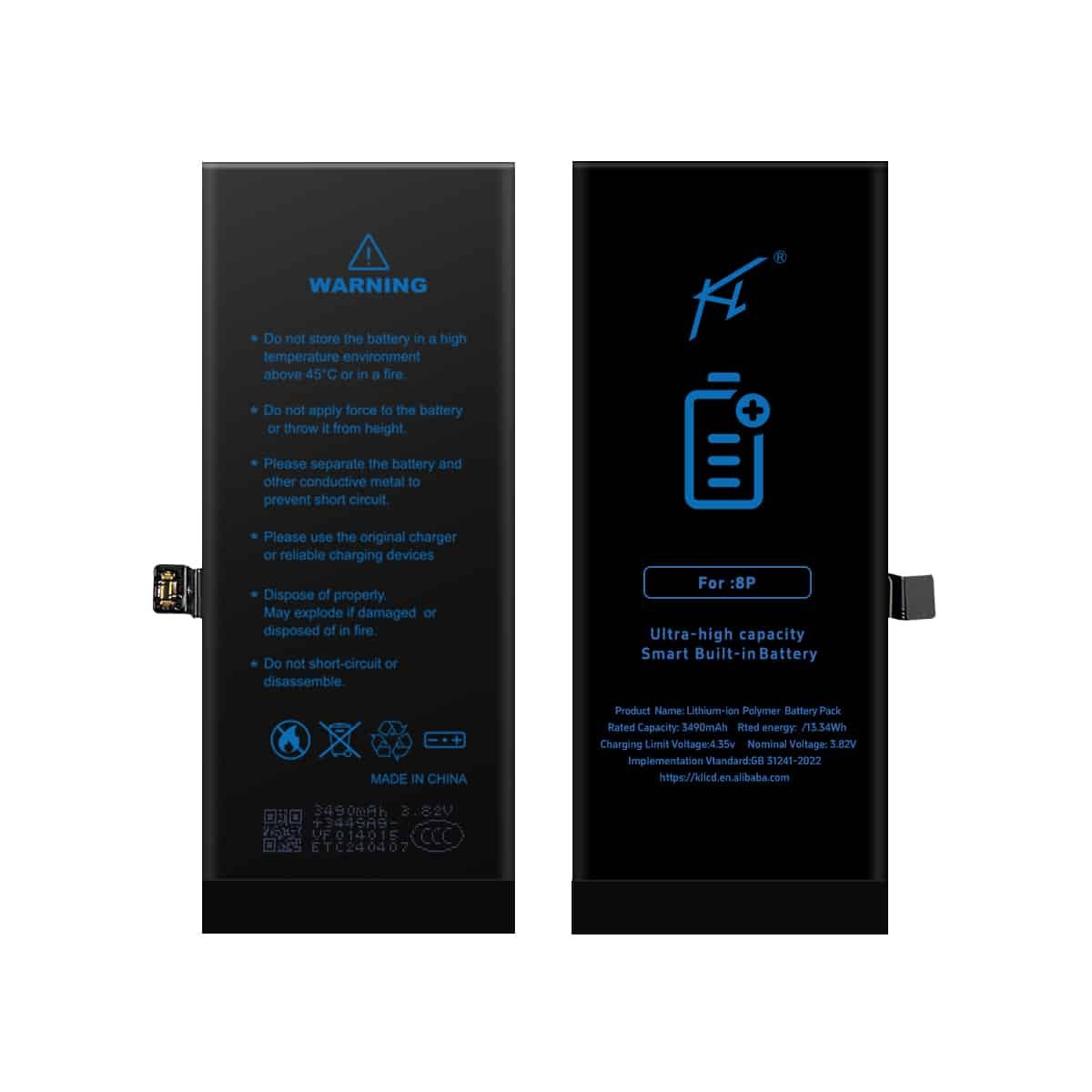 iPhone 8 Pro Replacement Battery (OEM-Grade, 3400 mAh)